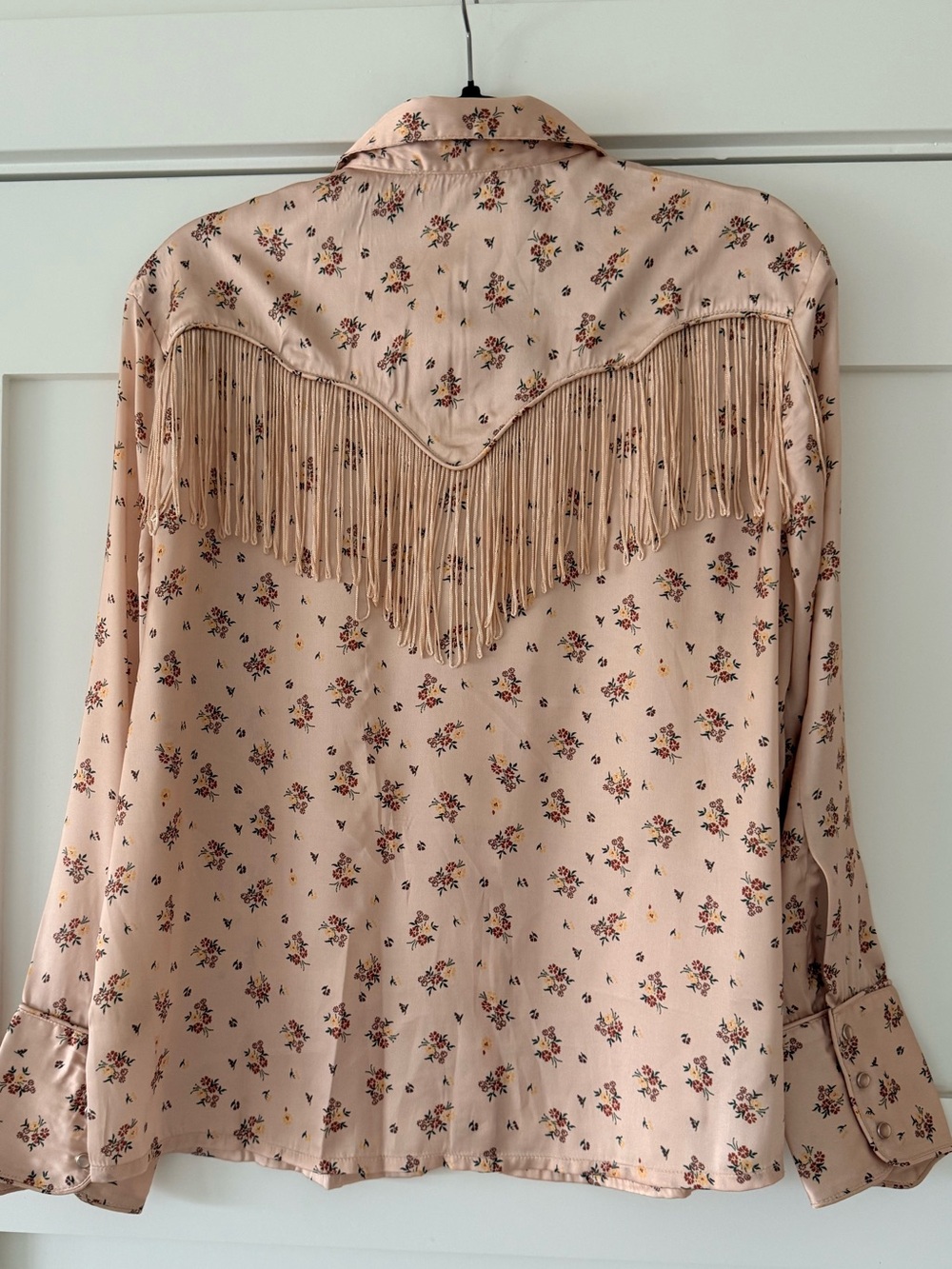 Anthropologie Letmebe Floral fringed blouse. - Picture 2 of 5